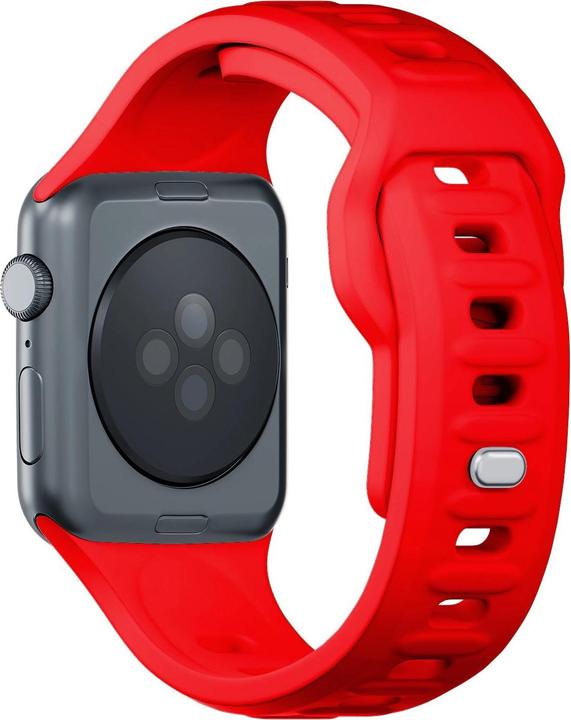 Produktbild 3MK Silicone Watch Strap czerwony/red dla Apple Watch 42/44/45/49mm (Silikon, Edelstahl, 3, 4, 9, Ultra)