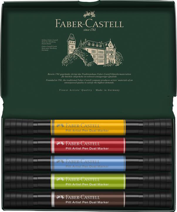 Produktbild Faber-Castell Tuschestift (Mehrfarbig, 5 x)