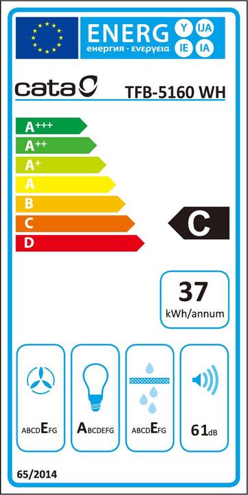 Energie-Label Cata TFB 5160 WH (Tischlüfter)