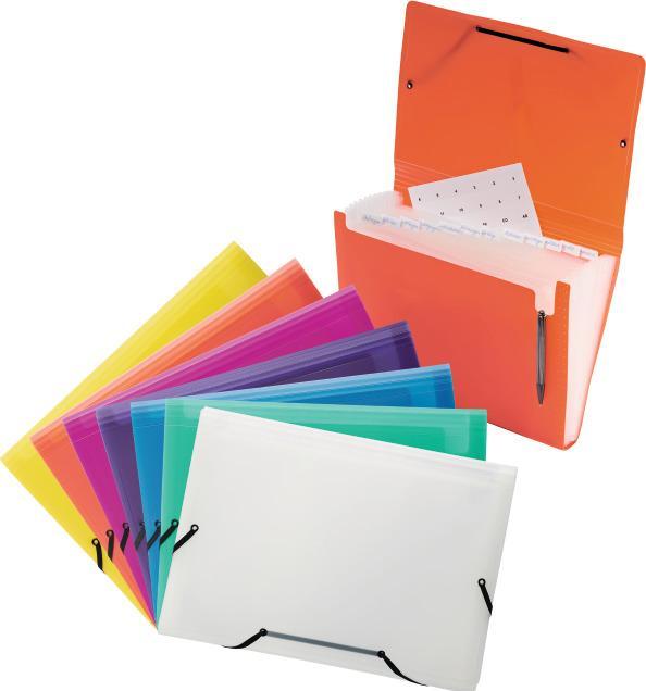 Image du produit Kolma Fardes à compartiments Easy A4 medium 12 onglets orange (A4, 1 x)
