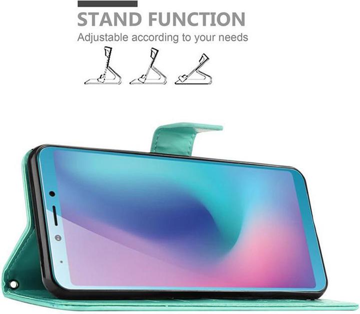 Produktbild Cadorabo Flower Book Cover (Samsung Galaxy A6s)