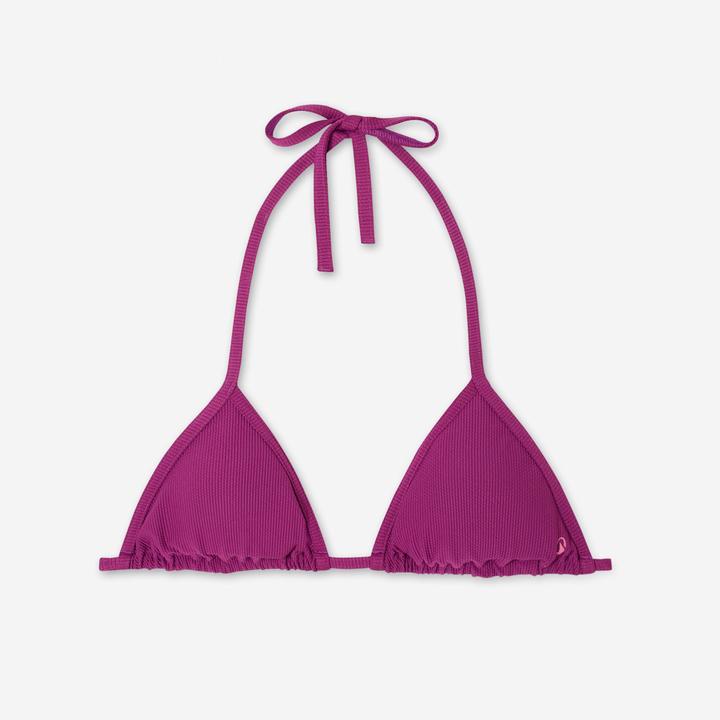 Produktbild Olaian Bikini-Oberteil Triangel Surfen Damen strukturiert Mae violett (40, 42)