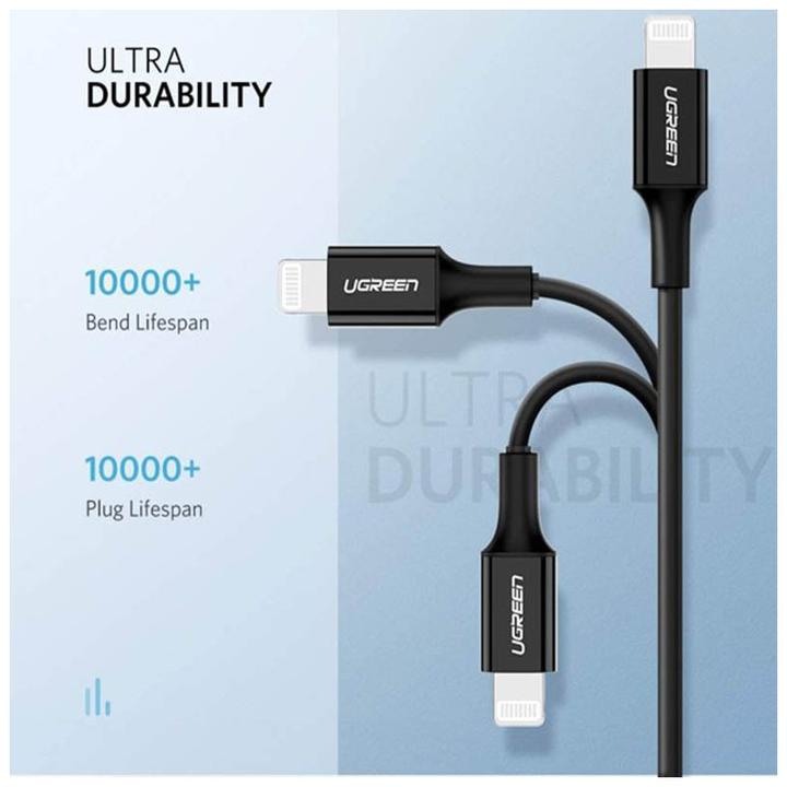 Image du produit Ugreen Câble Lightning vers USB-C 2.0 (1 m, USB 2.0)