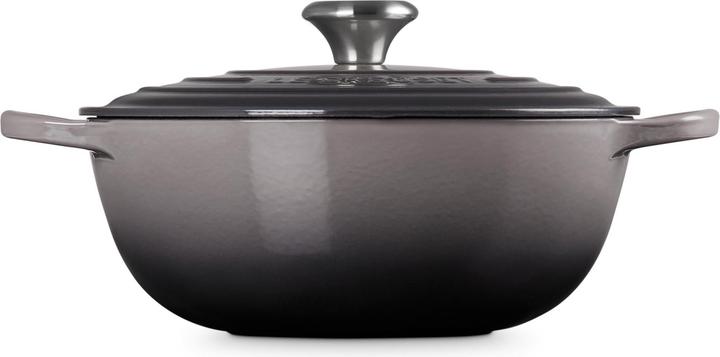 Actual product image Le Creuset Cocotte LA MARMITE SIGNATURE gris foncé (Casserole + Stewpot, Cast iron, Enamel)