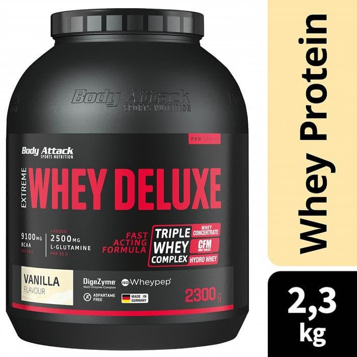 Actual product image Body Attack Extreme Whey Deluxe (2300g tin) (Chocolate, 1 pcs., 2300 g)