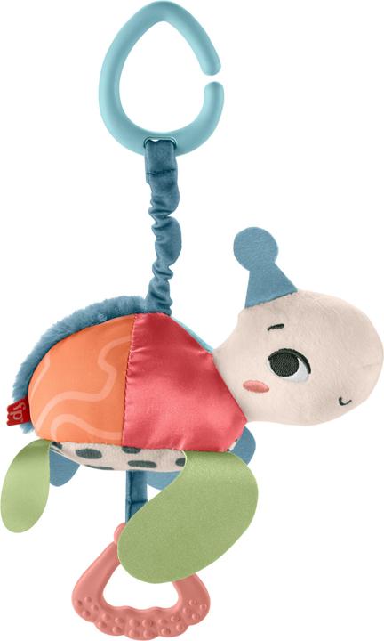 Immagine prodotto Fisher-Price Giocattolo da carrozzina Planet Friends Fleet Turtle con dettagli sensoriali per neonati