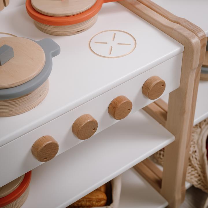 Immagine prodotto Montessori Cucina per bambini XL in legno - multifunzionale - bianca Mobili per bambini