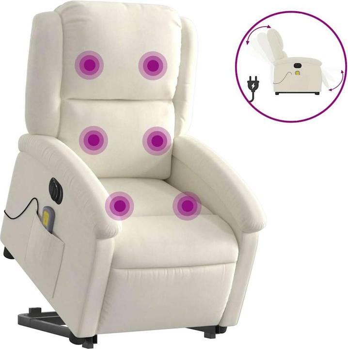 Image du produit VidaXL Fauteuil de massage releveur électrique Velours
