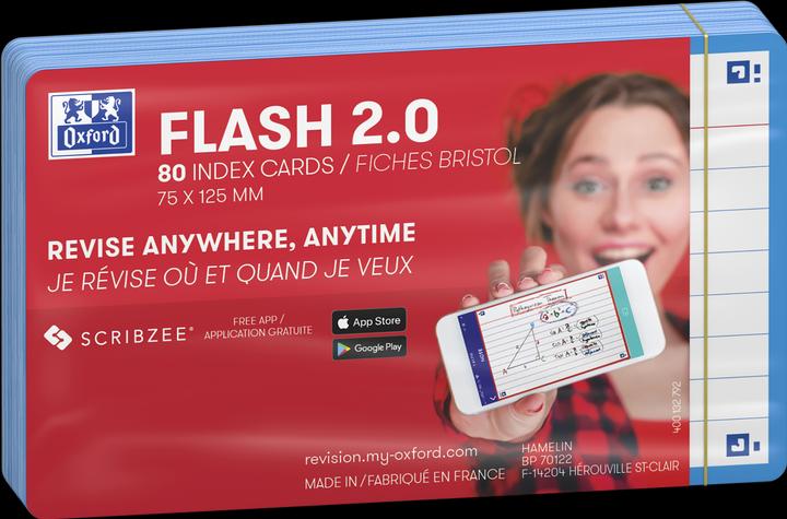 Image du produit Oxford 80 flashcards FLASH 2.0 - 7 (75 x 125 mm, 80 x)