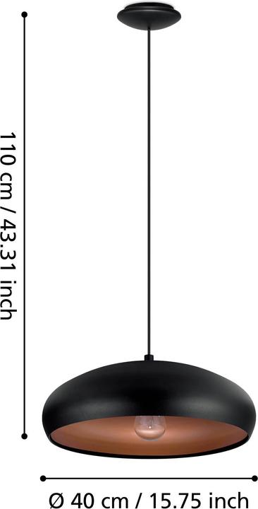 Actual product image EGLO Mogano 1 (E27)
