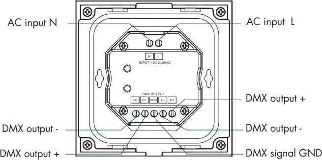 Actual product image Dotlux DOTL touch panel