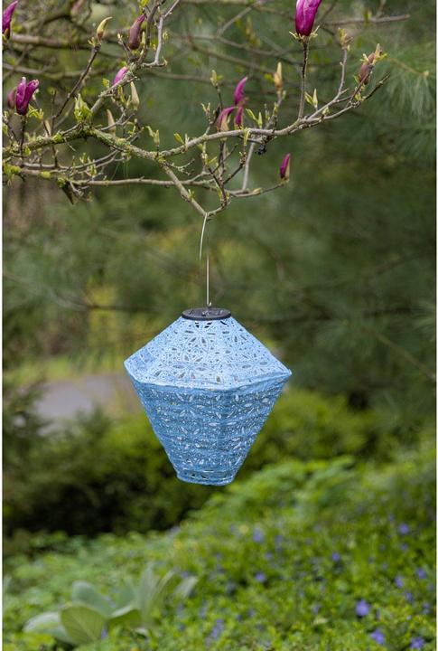 Image du produit Cocon Lampion LED Solar Diamant, bleu (0.44 m)