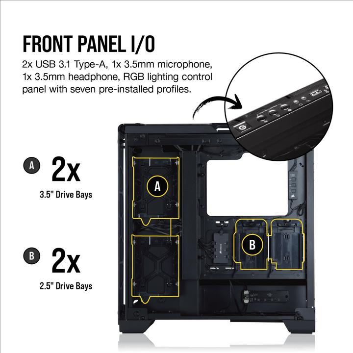 Actual product image Corsair Crystal 570X RGB Mirror (ATX)
