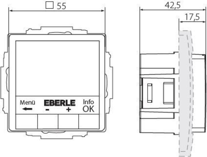 Image du produit Eberle Controls Eberle UTE 4800-R-RAL9010-G-55