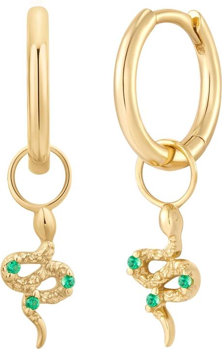 Actual product image Glanzstücke München Ladies earrings snake - 35906 (Sterling Silver)
