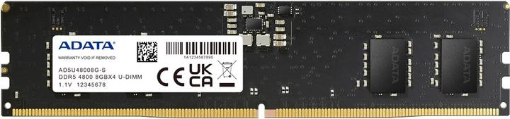 Produktbild Adata Premier DDR5-4800, CL40, On-Die ECC - 8 GB, schwarz, bulk (1 x 8GB, 4800 MHz, DDR5-RAM, DIMM)