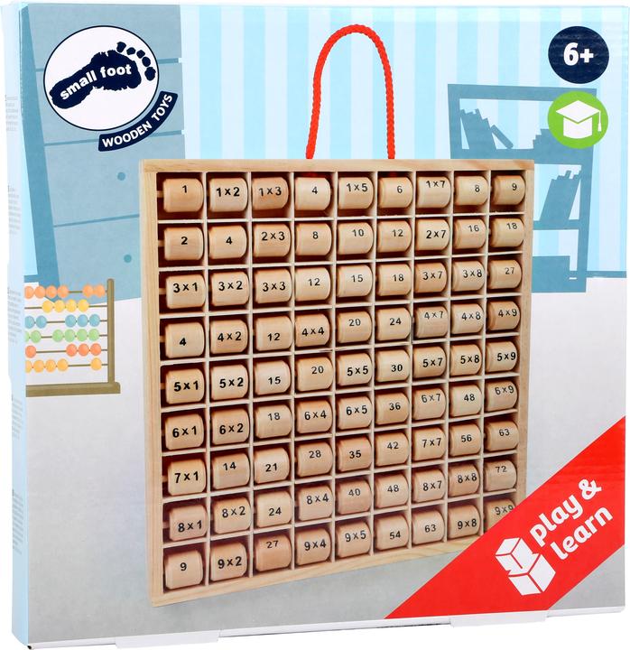 Actual product image small foot Multiplier table Small 1x1 (German, English, French, Italian)
