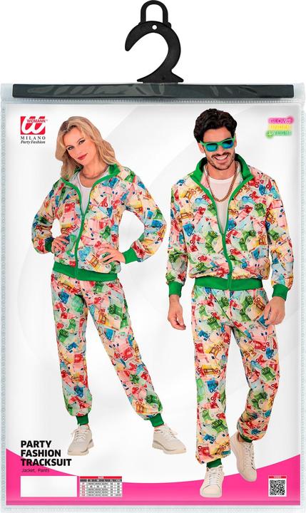 Actual product image Widmann EURO PARTY FASHION TRAININGSANZUG (Oberteil, Hose), L
