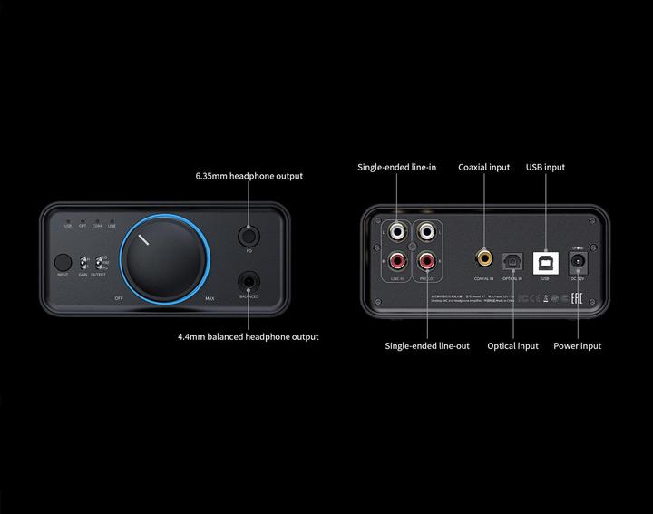 Actual product image FiiO K7 (gain switch, USB-DAC)