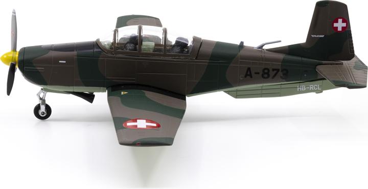 Image du produit Ace Pilatus P-3 A-873, support chromé inclus