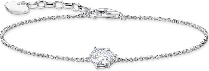 Produktbild Thomas Sabo Armband mit weissem Zirkonia-Tropfen Silber (19 cm, 925er Silber)