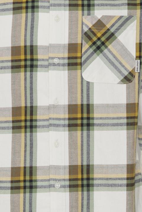Actual product image Blend long sleeve plaid shirt with pocket (M)