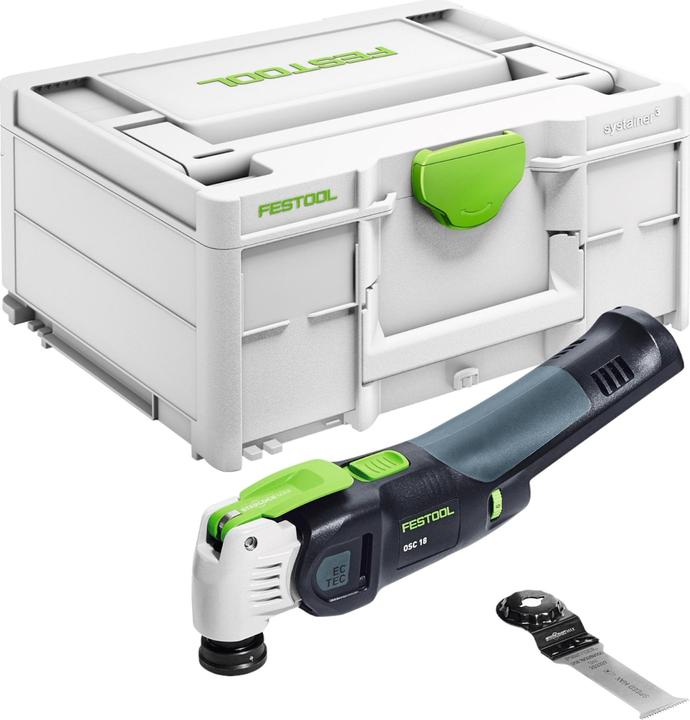 Produktbild Festool VECTURO OSC 18 E-Basic Akku Oszillierer 18 V Starlock Max Brushless + 2x Akku 5,0 Ah +