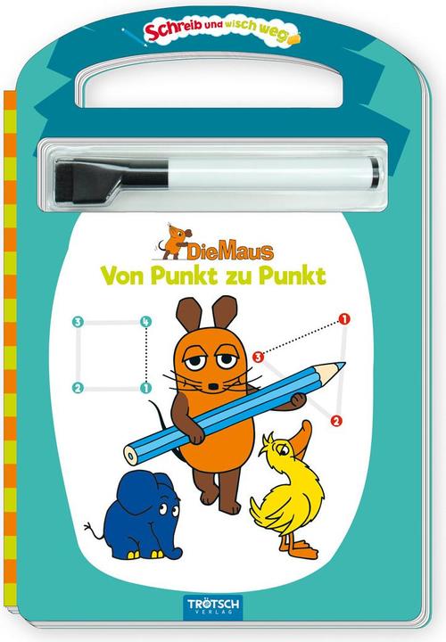 Actual product image Write and Wipe Away From Dot To Dot The Mouse multicoloured