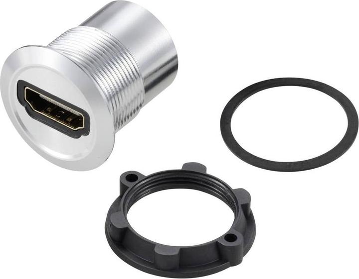 Image du produit Tru Components TC-11980452 Adaptateur de panneau HDMI femelle HDMI femelle - HDMI femelle S (HDMI)