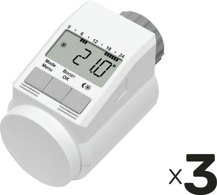 Produktbild Eqiva Heizkörper-Thermostat Typ L 130809G0, 3 Stück