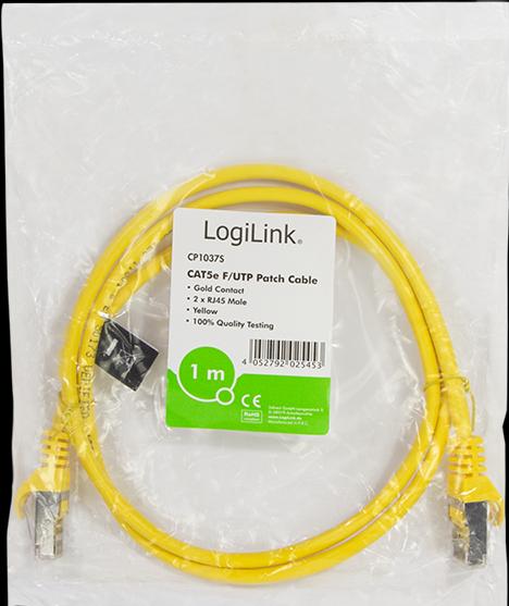 Actual product image LogiLink Network cable (F/UTP, CAT5e, 1 m)