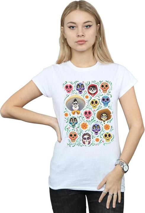 Immagine prodotto Disney Coco Heads Pattern Maglietta Donna (L)