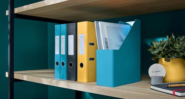 Actual product image Leitz Click & Store Cosy magazine file, A4, hardboard, blue Hardboard with PP film, assembled by means of (A4)