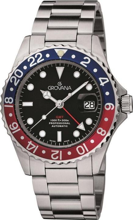 Immagine prodotto Grovana Collezione Key West GMT - Orologio automatico di produzione svizzera (Fatto in Svizzera)