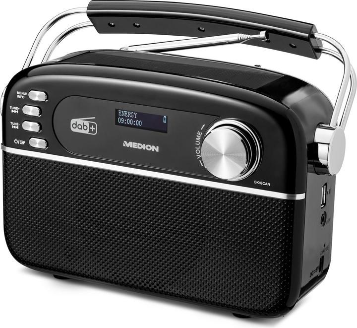 Medion DAB+ Radio LIFE E66809 Black (DAB+, FM, VHF, PLL, Bluetooth)