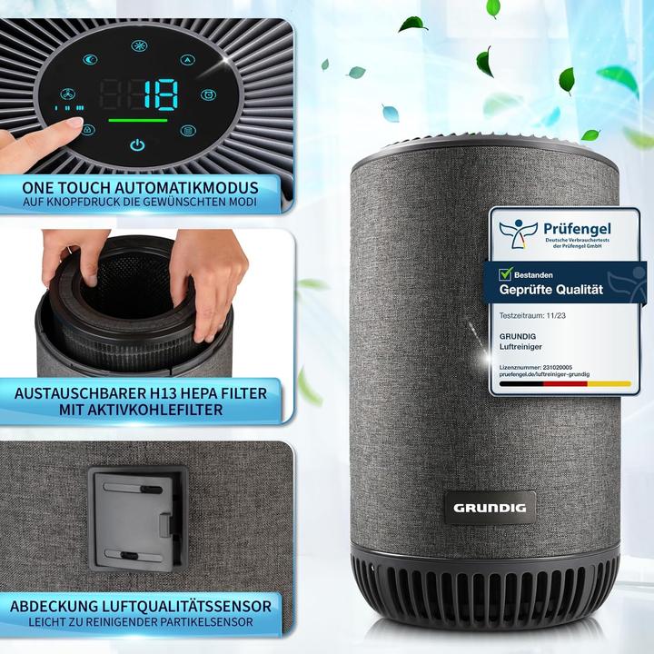 Immagine prodotto Grundig Luftreiniger mit HEPA- und Aktivkohlefilter (49 m²)