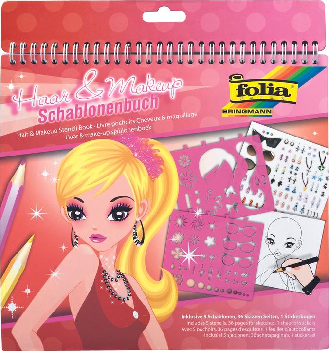Actual product image Folia Bringmann Stencil Book Hair and Makeup large