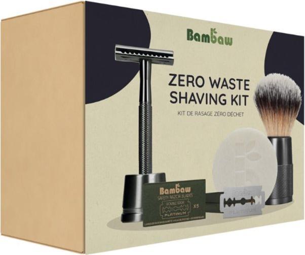 Actual product image Bam Baw Bambaw gift shaving set black 4 pieces