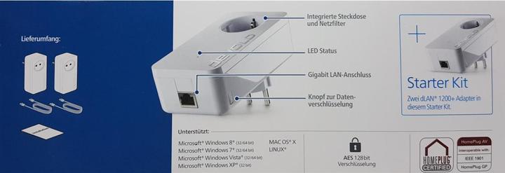 Produktbild Devolo dLAN 1200+ Starter Kit (1200 Mbit/s)