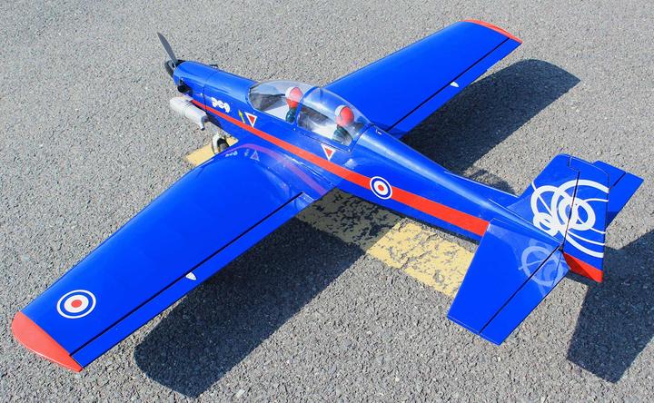 Actual product image Seagull Models ( SG-Models ) Pilatus PC-9 "UK-Airforce" 10cc blau/rot (Aerobatics)