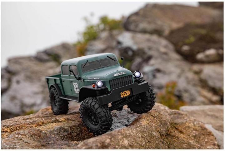 Productafbeelding Axial Schaal Crawler SCX24 Dodge Power Wagon Groen, 1:24, RTR (RTR Gereed voor gebruik)