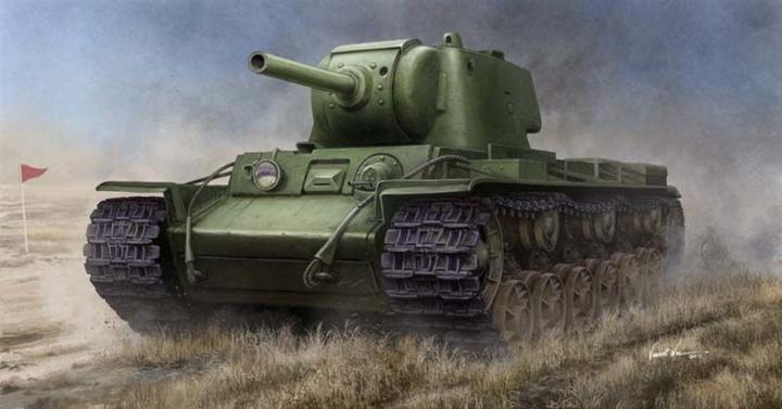 Actual product image Trumpeter Russian KV-9 Heavy Tank