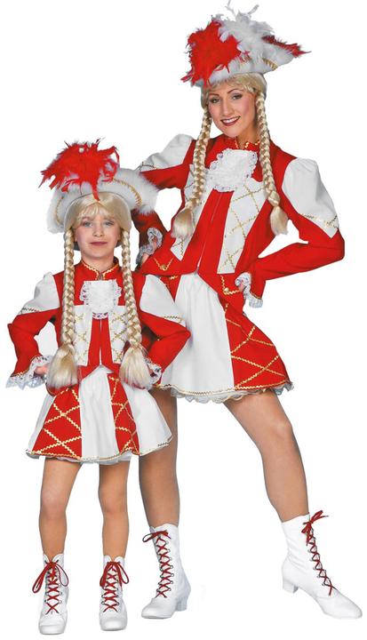 Produktbild Wilbers Tanzmariechen Funkenmarie Garde Damenkostüm rot-weiss (48)