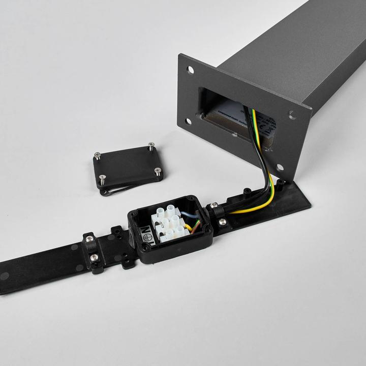 Produktbild Lucande Marius LED Garten Leuchte H100 w/Sensor Graphite (600 lm, IP54)
