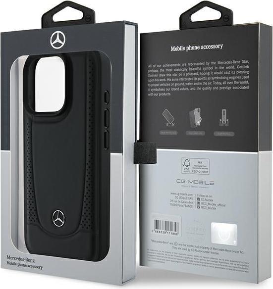 Actual product image Mercedes MEHCP16XARMBK iPhone 16 Pro Max 6.9" czarny/black hardcase Leather Urban (Apple iPhone 16 Pro Max)