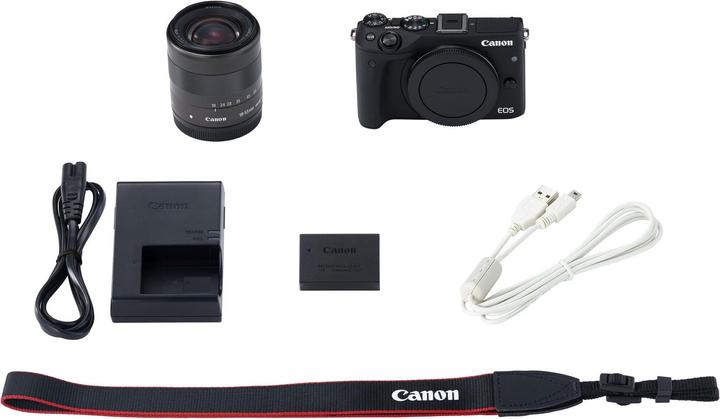 Produktbild Canon EOS M3, 18-55mm IS STM Kit (24.20 Mpx, APS-C / DX)