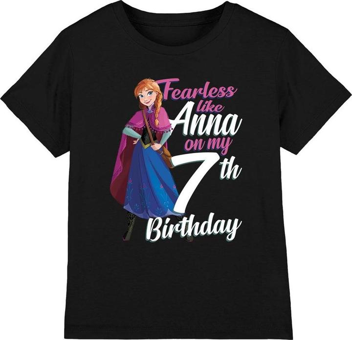 Produktbild Disney Frozen Fearless Like Anna TShirt 7. Geburtstag (140)