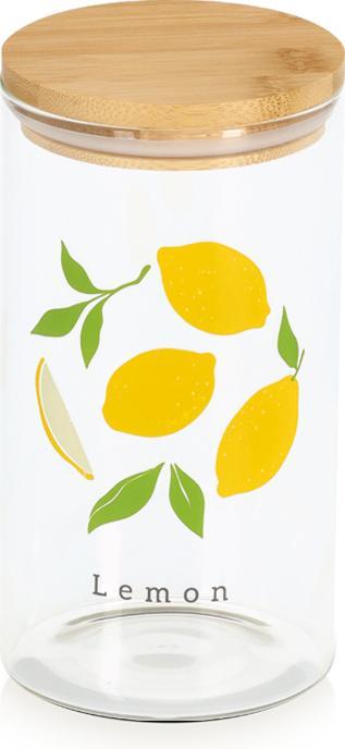 Produktbild Zeller Present Vorratsglas Lemon mit Bambusdeckel 850 ml ø 9x17 cm (0.85 l)