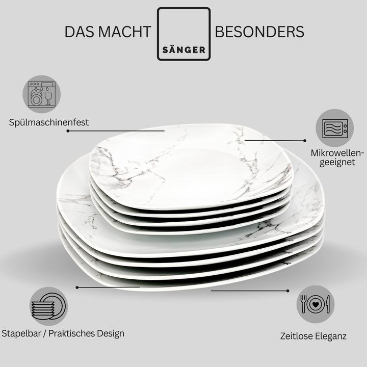 Produktbild Sänger Tafelservice Bilgola Marmor (6 Stück)