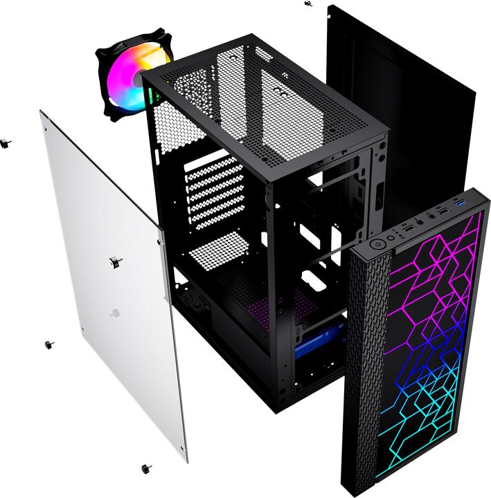 Actual product image Gembird CCC-FC-1000R (ATX, ITX, Mini-ATX)